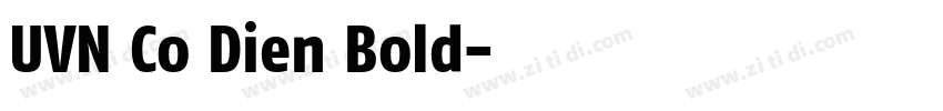 UVN Co Dien Bold字体转换
